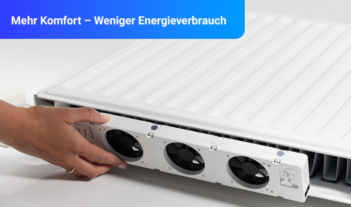 Schneller warm, weniger Kosten – mit SpeedComfort Heizkörperventilatoren
